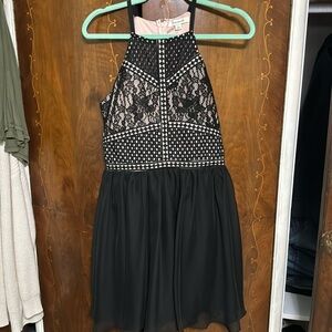 Francesca’s black pink dress